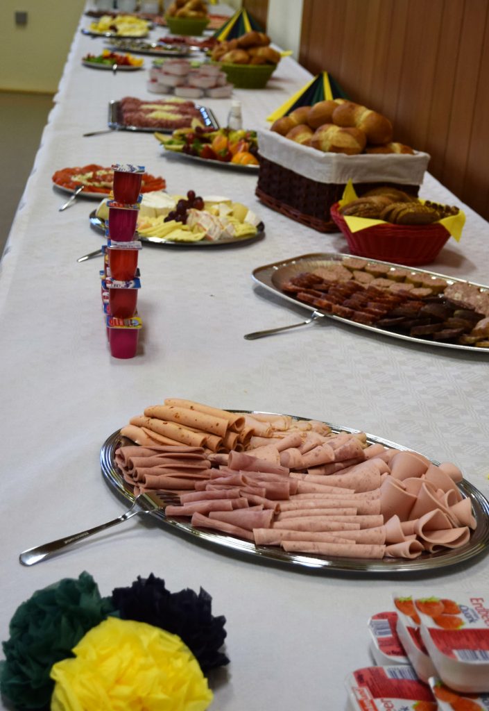 Das Frühstücksbuffet war stehts reichlich gefüllt.